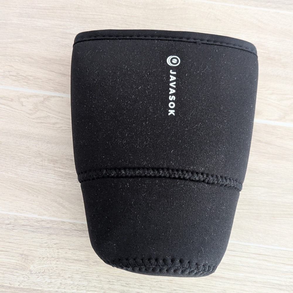 Javasok Large Black Iced Coffee Cup Holder Sleeve GUC